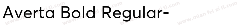 Averta Bold Regular字体转换